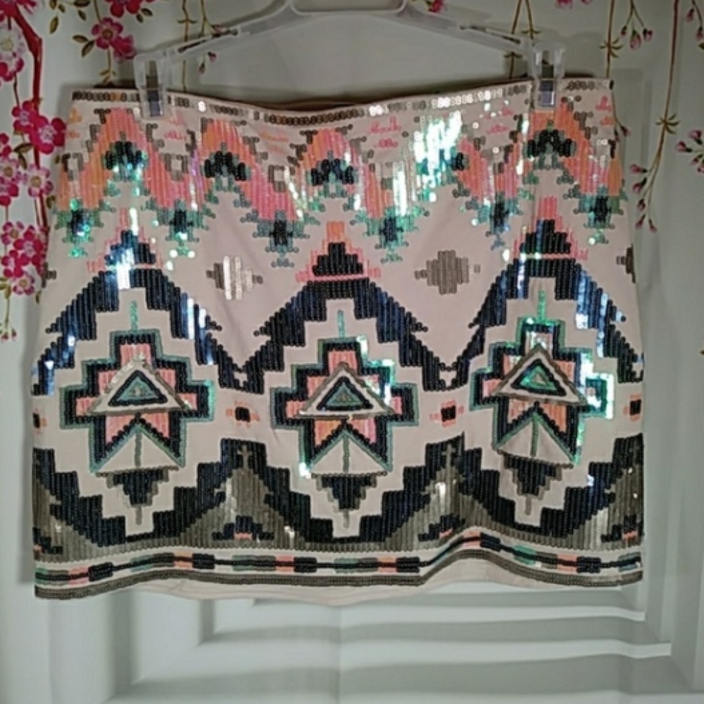 Express mini sequins skirt